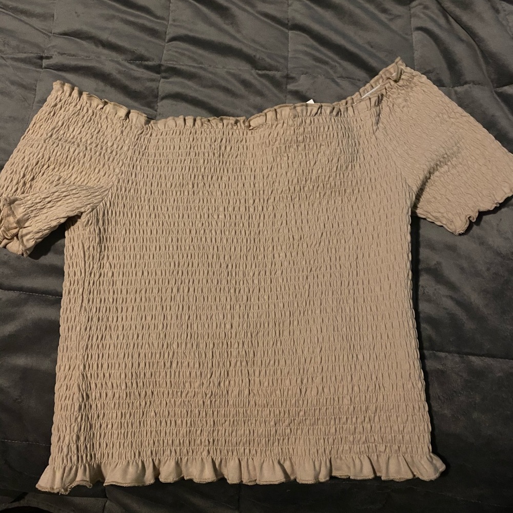 H&M off-the-shoulder sweater.